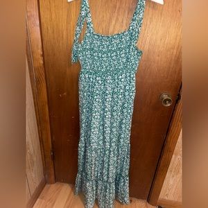 Green Floral Dress